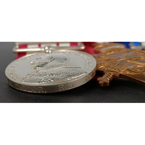 212 - A group of five medals, awarded to G M Taylor RN, comprising a Naval General Service medal 1909-62, ... 