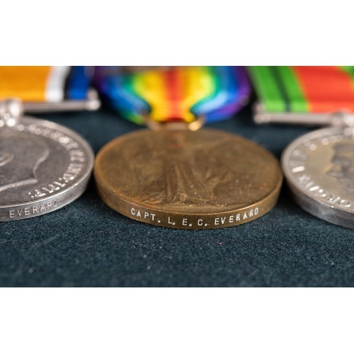 217 - A group of five medals, awarded to 2 Lieut L C Everard Coldstream Guards, comprising a Military Cros... 