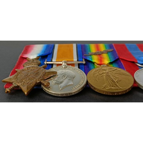 223 - A group of six medals, awarded to S-21708 A W O CL 2 A L Evans ASC, comprising a 1914 Star trio (MID... 