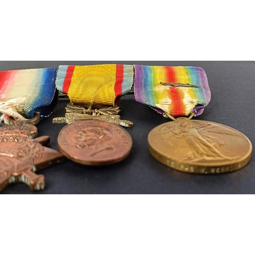 237 - A group of five medals, awarded to 191348 Walter Webb LG SEA HMS Actaeon, comprising a 1914-15 Star ... 