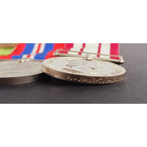 245 - A group of four medals, awarded to P/JX 246034 A A Waight AB RN, comprising a 1939-1945 Star, Atlant... 