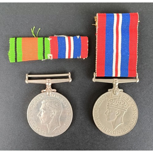 257 - A pair of medals, awarded to 2/Lieut R M Sharp, with note of entitlementProvenance: On Instructions ... 