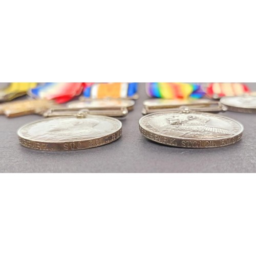 261 - A group of four medals, awarded to K 1648 C Bearpark Act L Sto RN, comprising an Africa General Serv... 