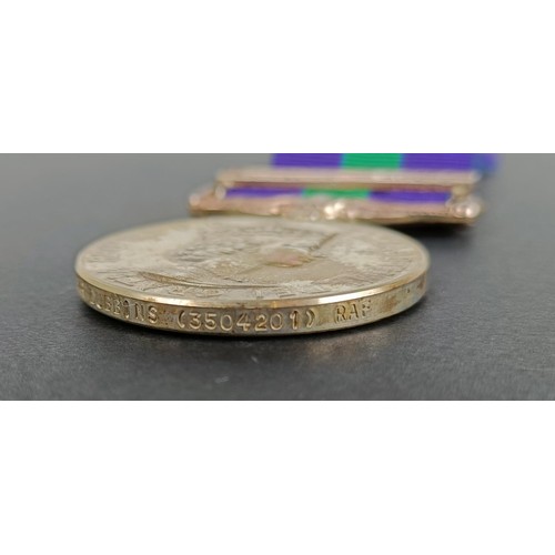 265 - A General Service medal 1918-62, awarded to SAC G R Dubbins (3504201) RAF, with Canal Zone clasp, in... 