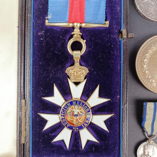 282 - The group of orders, medals and medallions, awarded to Lt Colonel G S A Ranking IMS, comprising a CM... 