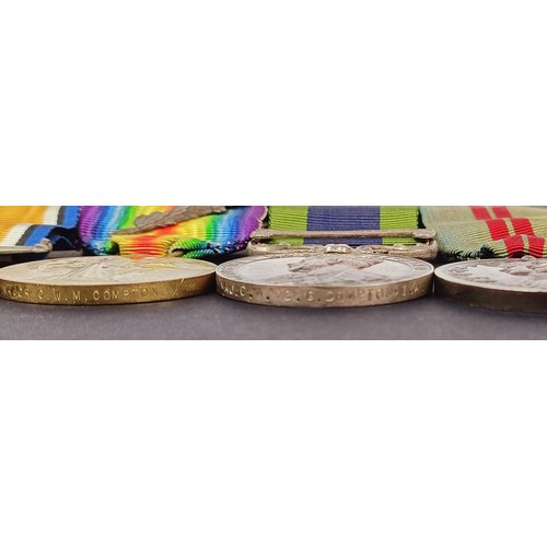 283 - A group of seven medals, awarded to Major Clifton William McGrath-Compton, comprising an OBE, 1914-1... 