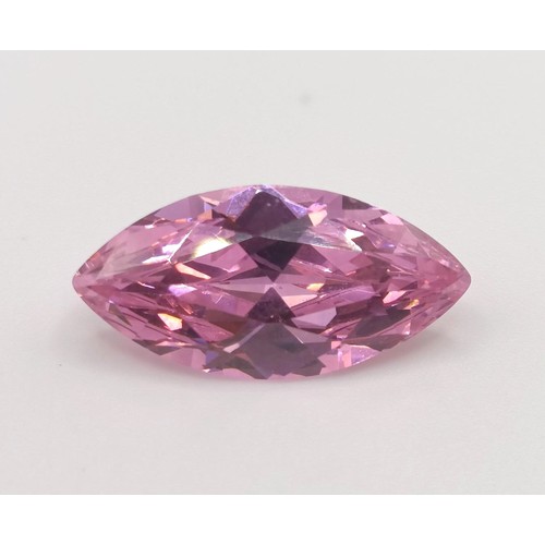 1664 - A lab grown pink sapphire, 2.3 g