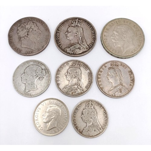 333 - Three crowns, 1819, 1889, 1935 and other coins...