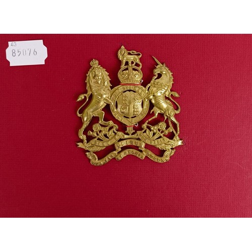 439 - A Royal Engineers helmet plate badge Provenance: A Collection of Military Badges from a West Country... 