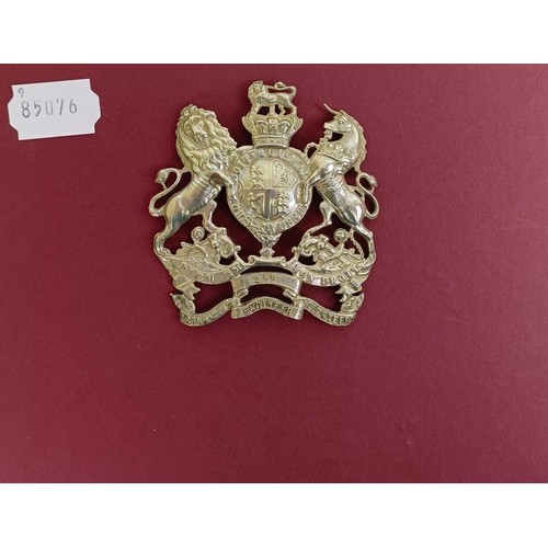 472 - A Victorian officers Lancashire Engineer Volunteers helmet plate badge Provenance: A Collection of M... 