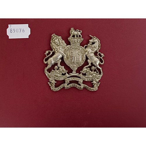 474 - A Victorian officers Engineers helmet plate badgeProvenance: A Collection of Military Badges from a ... 