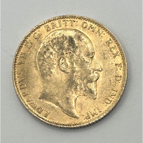 312 - An Edward VII sovereign, 1908...