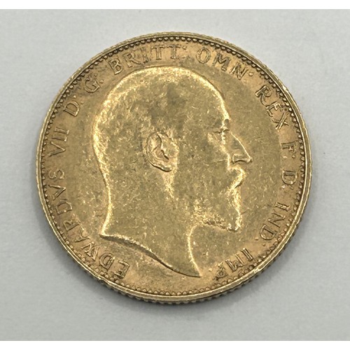 317 - An Edward VII sovereign, 1905...