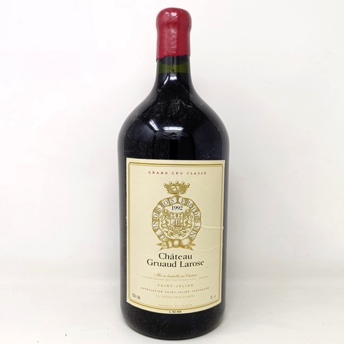 2010 - A double magnum, 3 litres, of Chateau Gruaud Larose, Saint-Julien, 1992<br /><br />Provenance: From ...