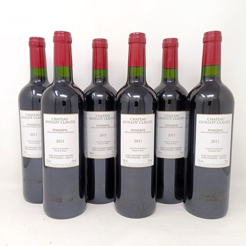 2016 - Six bottles of Chateau Guillot Clauzel, Pomerol, 2011 (6)<br /><br />Provenance: From a West Country...