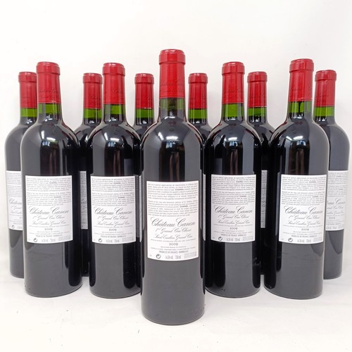 2033 - Twelve bottles of Chateau Canon, Saint-Emilion, 1er Grand Cru Classe, 2009 (12)<br /><br />Provenanc...