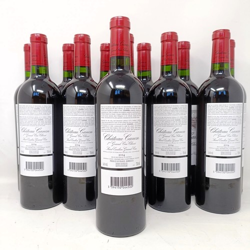 2044 - Twelve bottles of Chateau Canon, Saint-Emilion 1er Grand Cru Classe, 2014 (12)<br /><br />Provenance...