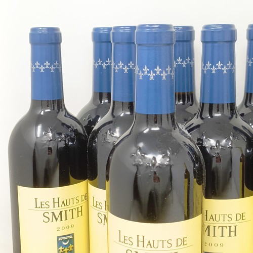 2049 - Eleven bottles of red Les Haut de Smith, Pessac-Leognan, 2009, and a bottle of white Les Haut de Smi...