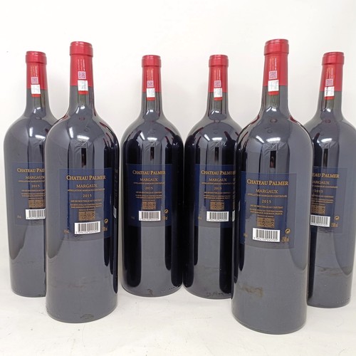 2067 - Six magnums of Chateau Palmer, Margaux, 2015 (6)Provenance: From a West Country House, stored in a t... 