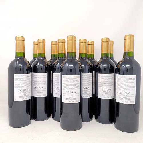 2077 - Twelve bottles of Segla, Margaux, 2009 (12)Provenance: From a West Country House, stored in a temper... 