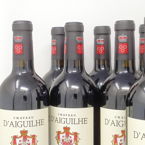 2099 - Twelve bottles of Chateau D'Aiguilhe, Cotes de Castillon, Comtes von Neipperg, 2010 (12)Provenance: ... 