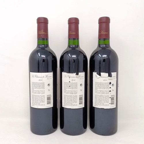 2138 - Three bottles of Les Charmes De Kirwan, Margaux, 2000 (3)Provenance: From a West Country House, stor... 