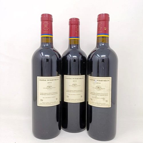 2137 - Three bottles of Chateau Duhart-Milon, Domaines, Barons de Rothschild (Lafite), Pauillac, Grand Cru ... 