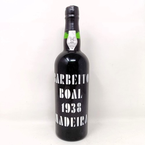 2180 - A bottle of Barbeito Madeira, Boal, 1938 SoleraProvenance: From a West Country House, stored in a te... 