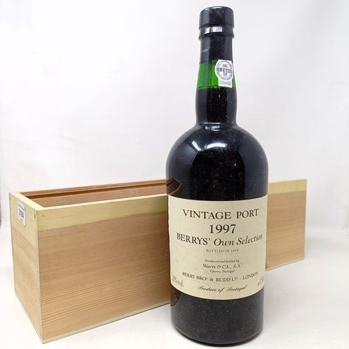 2184 - A magnum of vintage port, Berry's Own Selection, 1997, bottled in 1999, produced and bottled by Warr...