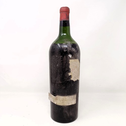 2185 - A magnum of Chateau Margaux, Margaux, vintage unknown, believed to be 1950s<br /><br />Provenance: F...