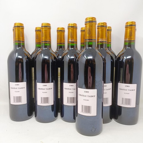 2102 - Twelve bottles of Chateau Talbot, Saint-Julien, 1989 (12)Provenance: From a West Country House, stor... 