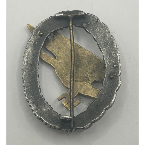 547 - A German World War II Luftwaffe paratroopers badge, W Deumer Ludenscheid Provenance: On Instructions... 