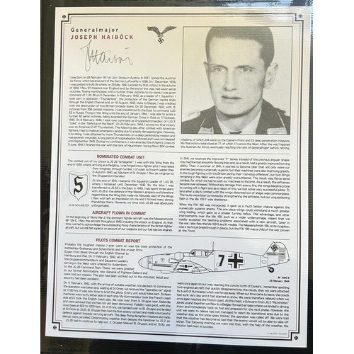 400 - German Luftwaffe Fighter Aces Collection, limited edition of 2,000, a complete set of twenty four in... 