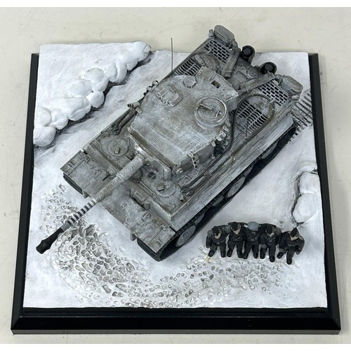 404 - A Sera Staples Diverse Images Tiger I tank diorama, limited edition no 15/50 Provenance: On Instruct... 