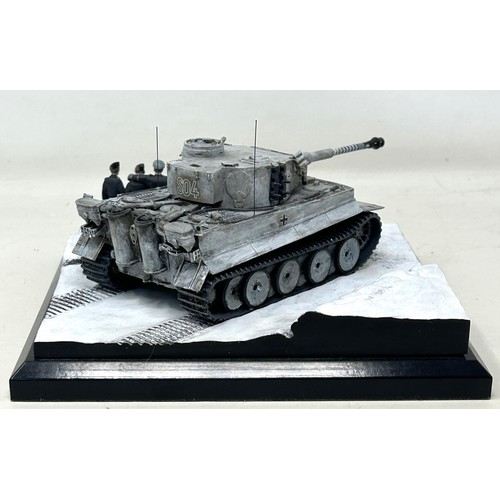 404 - A Sera Staples Diverse Images Tiger I tank diorama, limited edition no 15/50 Provenance: On Instruct... 