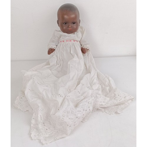 913 - An Armand Marseille bisque head baby doll, with a composite body, 31 cm, and another, 26 cm (2) Prov... 