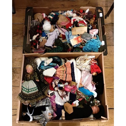 929 - Assorted dolls (2 boxes) <br />Provenance:  From a large single owner collection of dolls, to b...