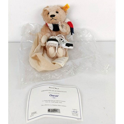 942 - Six Steiff teddy bears, five with bags (box)...