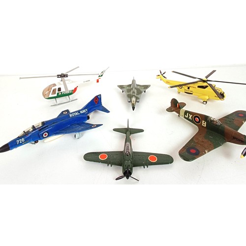 946 - Assorted model aircraft and model helicopters (2 boxes)