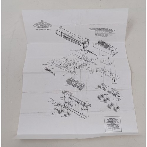 966 - A Bachmann OO gauge 4-6-0 locomotive and tender, Lord Nelson, limited edition, 1/1000, No 2398, case... 