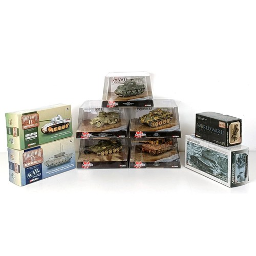 993 - Corgi models of tanks, No CC60203, CC51708, CC60502, US51601, CC60101, and three others, all boxed (... 