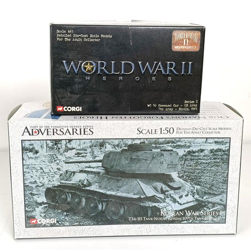 993 - Corgi models of tanks, No CC60203, CC51708, CC60502, US51601, CC60101, and three others, all boxed (... 