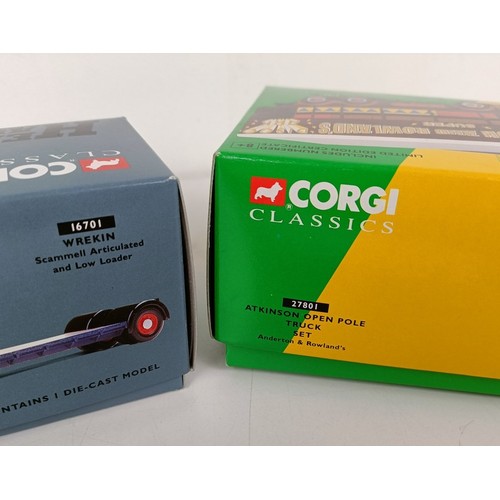 997 - A Corgi Classics Showmans Range wagon, No 16501, 21701, 27801, 97893, 97749, 14101, 97920, and 16701... 