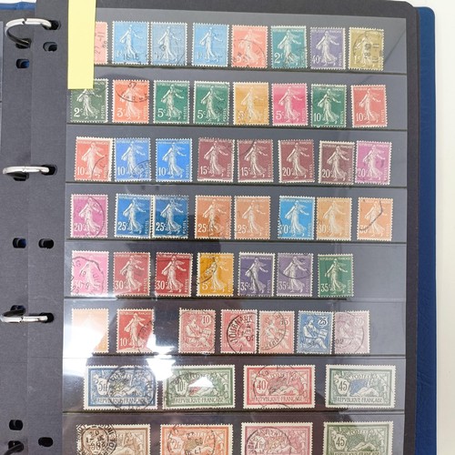 768 - France used collection, in a Leuchtturm album, 1849-1971 with a few ommissions, and a Hagner stockbo... 