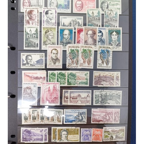 768 - France used collection, in a Leuchtturm album, 1849-1971 with a few ommissions, and a Hagner stockbo... 