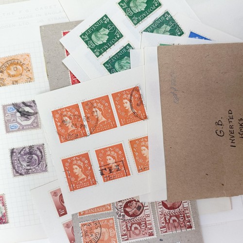 677 - A general selection of GB stamps, mint and used, including many watermark variations