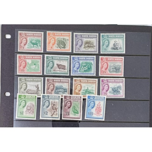 681 - A group of Elizabeth II North Borneo mint sets, most unmounted