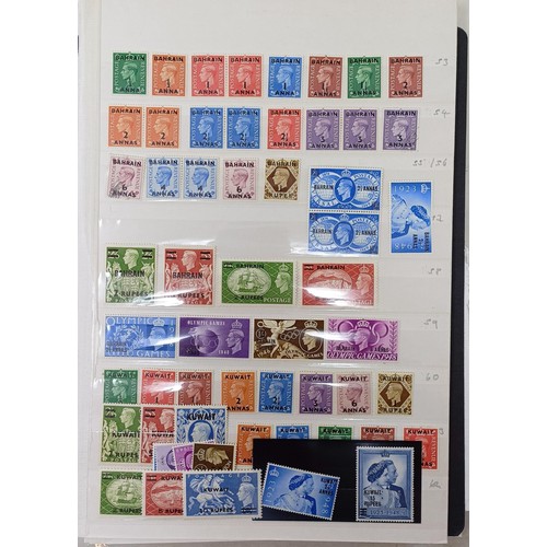 684 - A group of North Africa and Middle East overprints, mint sets, most unmounted