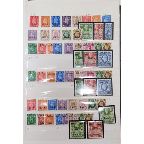 684 - A group of North Africa and Middle East overprints, mint sets, most unmounted