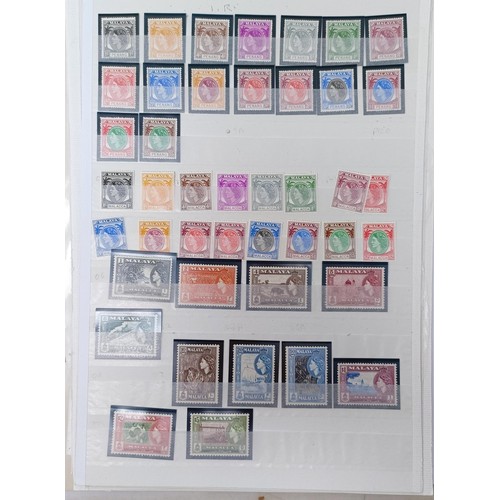 687 - A group of Malaya stamps, mint and used with mint sets